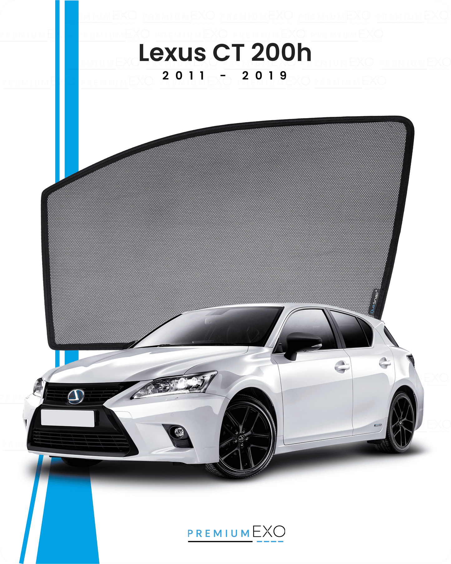 Lexus CT 200 2011-2019 Window Sunshades
