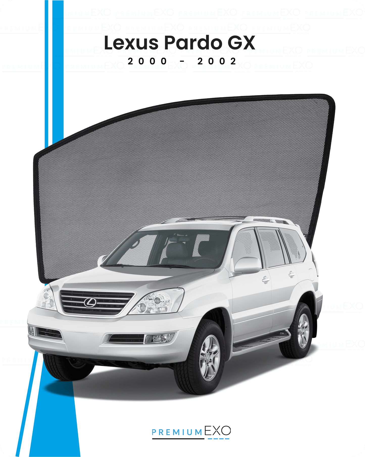 Window Sun Shades For Lexus GX Prado 2000-2002