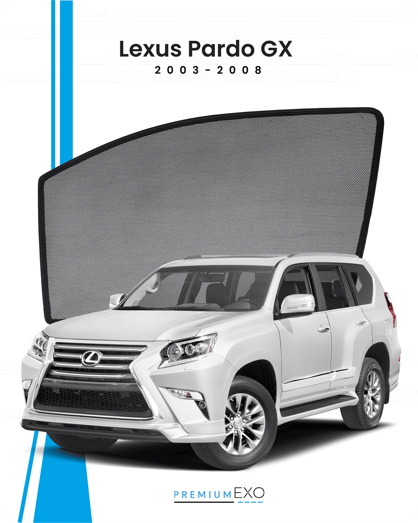 Window Sun Shades For Lexus GX Prado 2003-2008