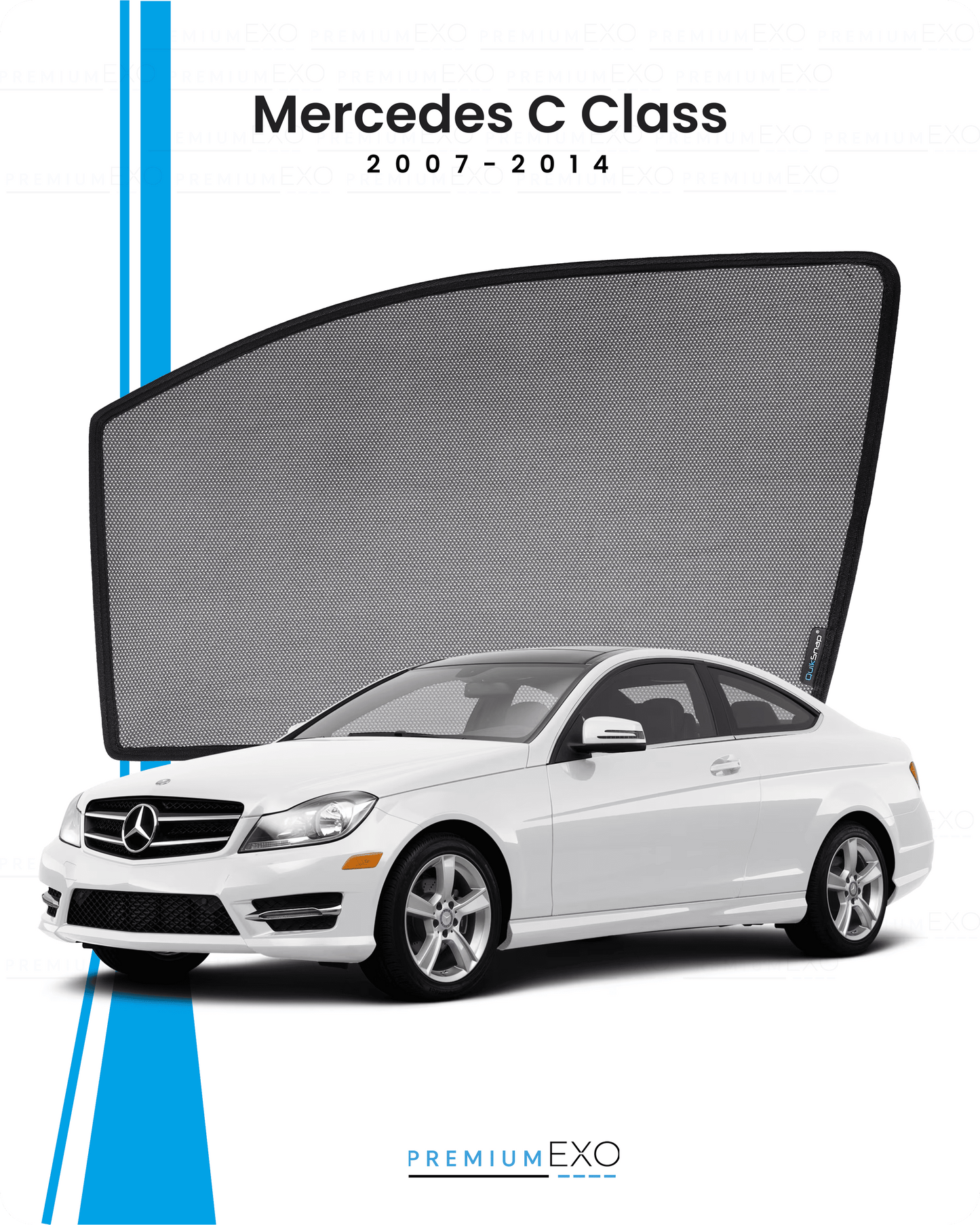 Window Sun Shades For Mercedes C Class 2007-2014