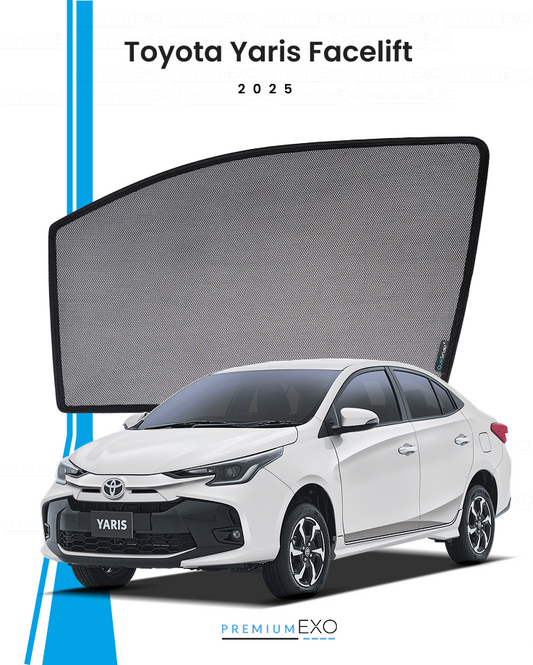 Toyota Yaris 2025 Facelift Car Window Sun Shades