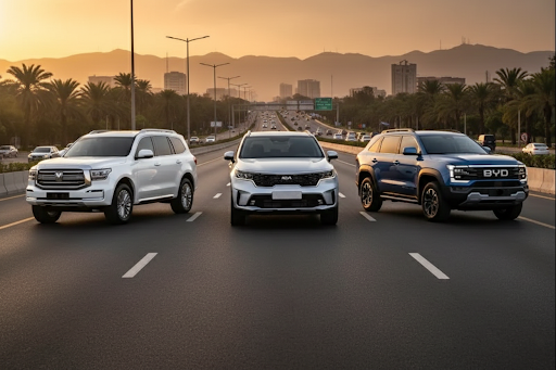 Tank 500, Kia Sorento HEV & BYD Shark 6: Practical SUV Comparison for Pakistani Roads