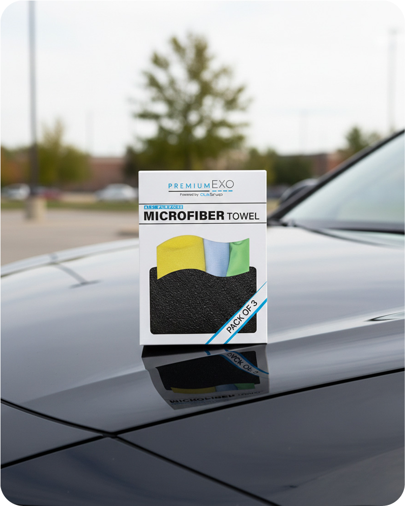 Pack of 3 Exo Shine Kit - Drying | Polishing | Glass