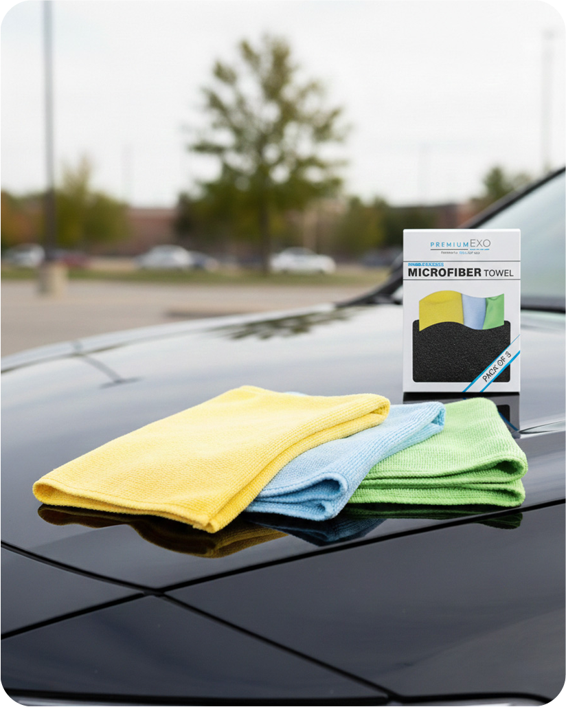 Pack of 3 Exo Shine Kit - Drying | Polishing | Glass