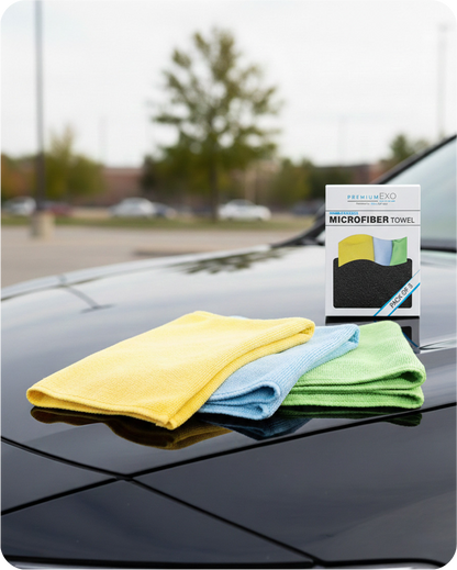 Pack of 3 Exo Shine Kit - Drying | Polishing | Glass