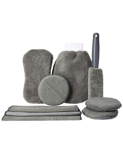 Car Wash Cleaning Microfiber 9PCS Kit