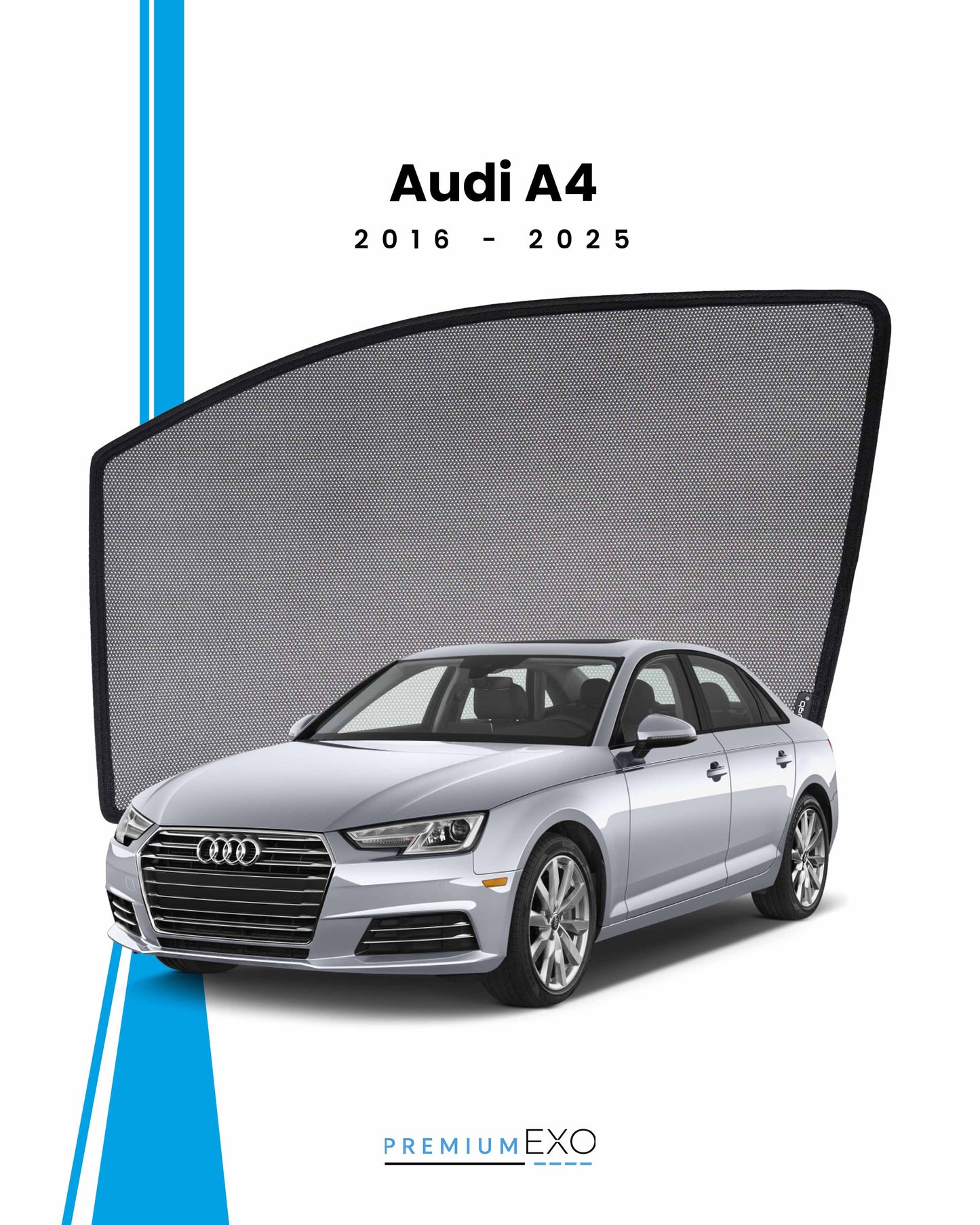 Audi A4 2016-2025 Car Window Sun Shades