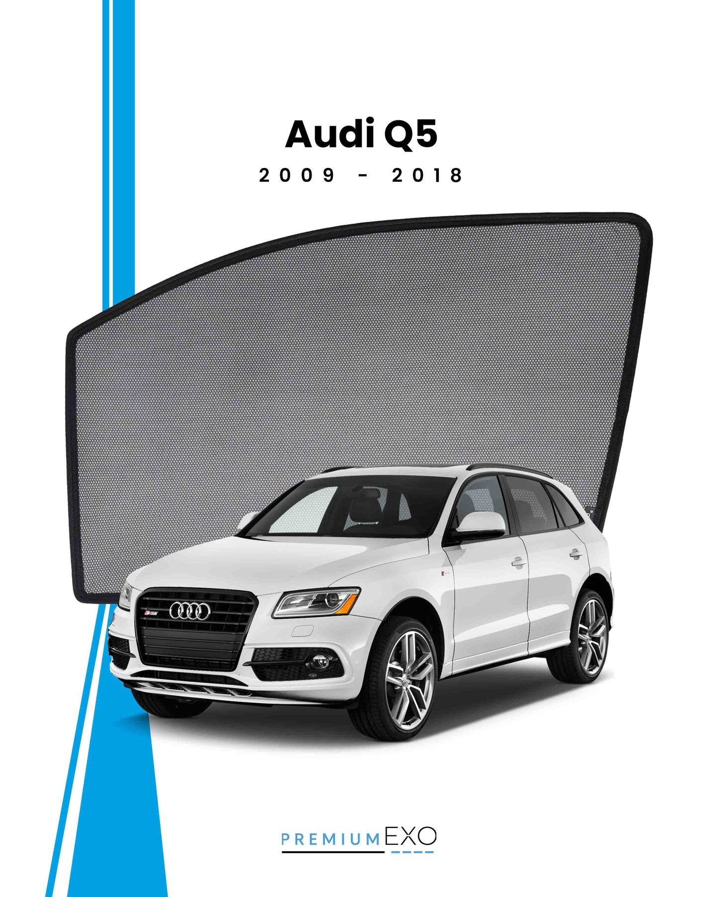 Audi Q5 2009-2018 Car Window Sun Shades