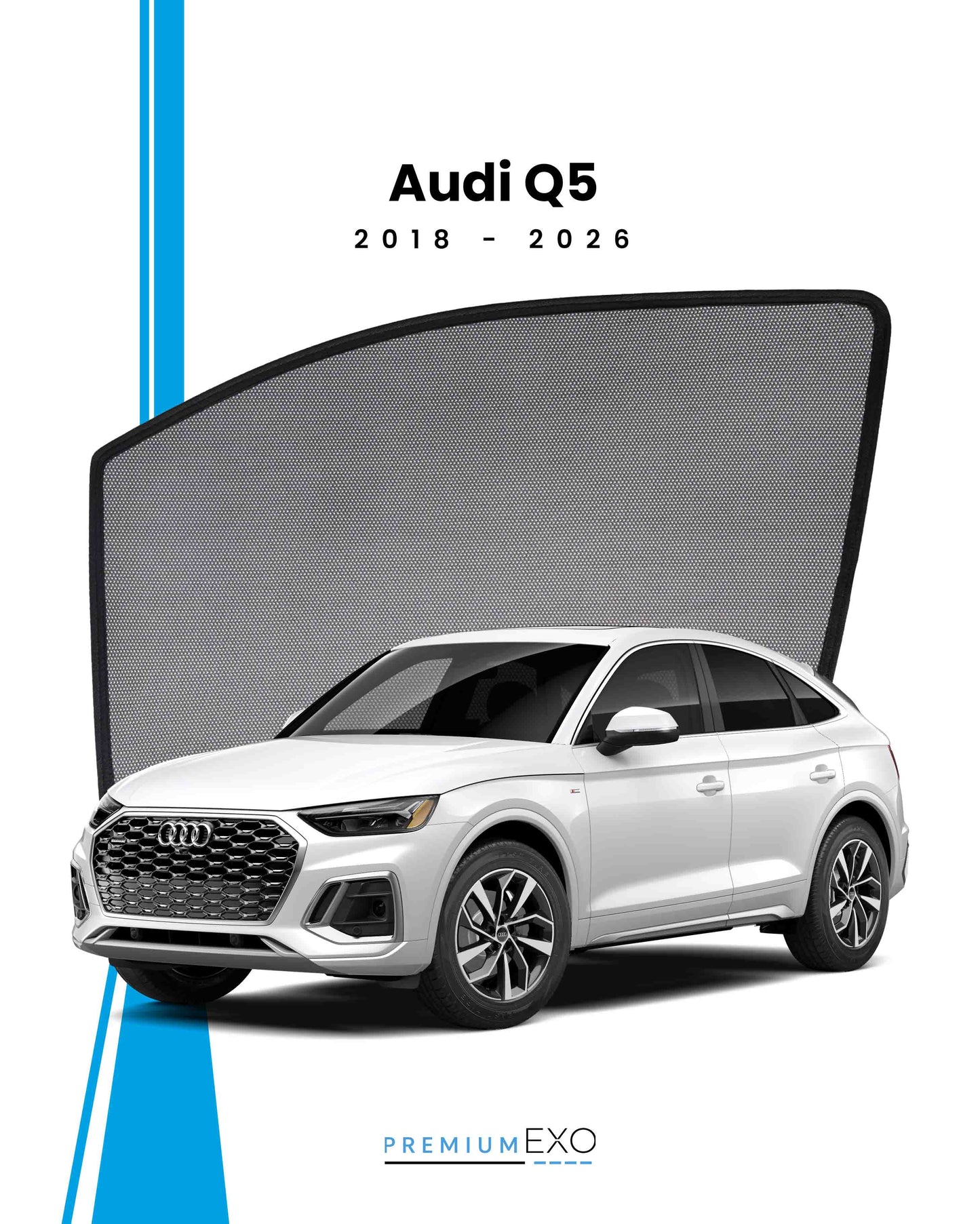 Audi Q5 2018-2026 Car Window Sun Shades
