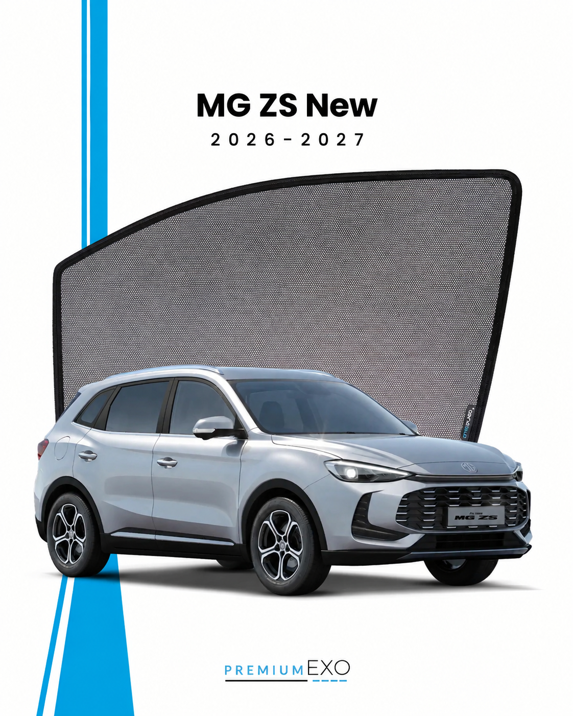 MG ZS (New) 2026-2027 Car Window Sun Shades