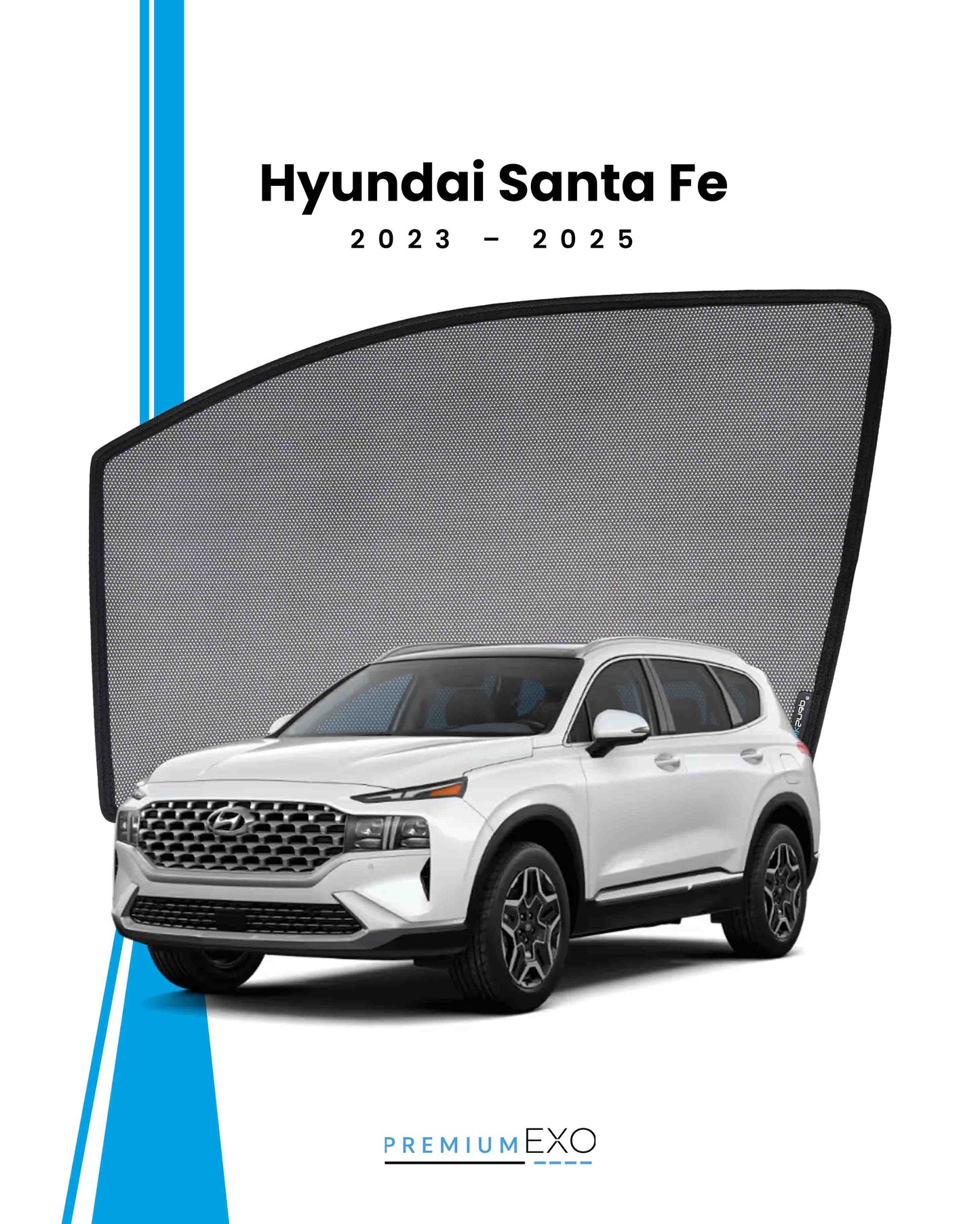 Hyundai Santa Fe 2023–2025 Car Window Sun Shades