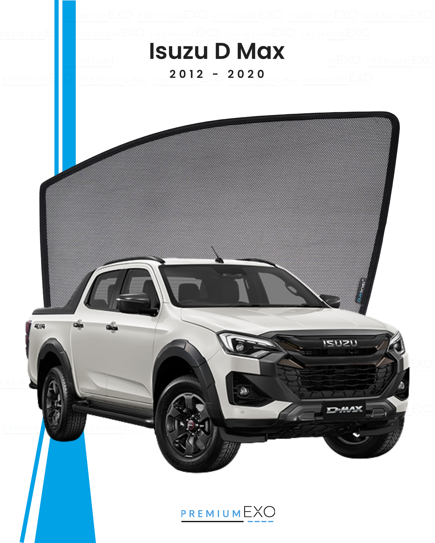 Isuzu D Max 2012–2020 Car Window Sun Shades
