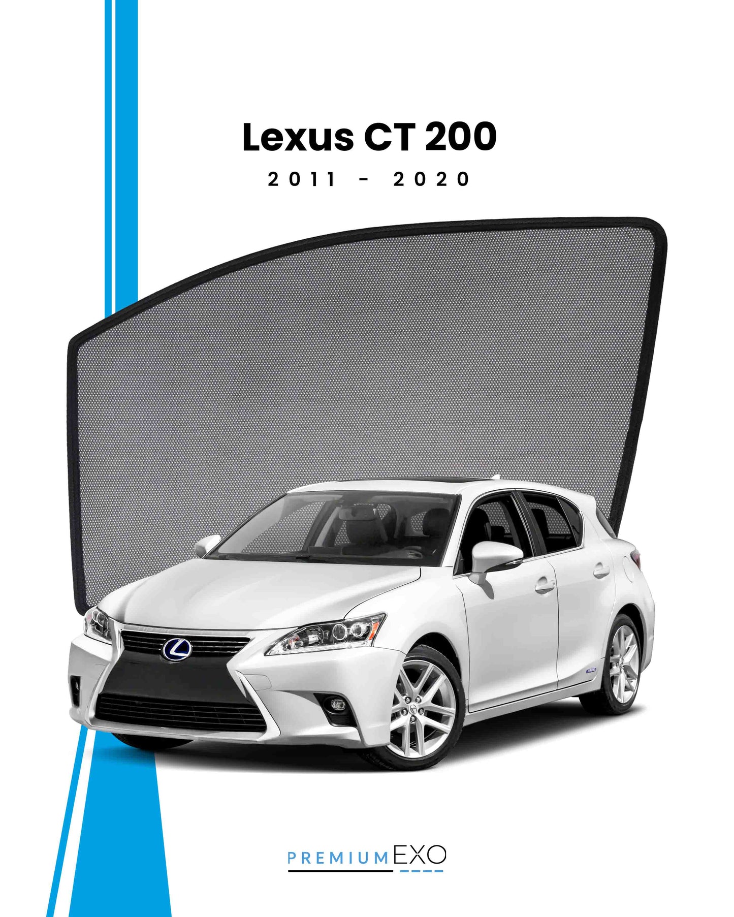 Lexus CT 200 2011-2020 Car Window Sun Shades