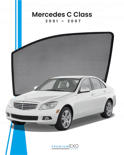 Mercedes C Class 2001–2007 Car Window Sun Shades