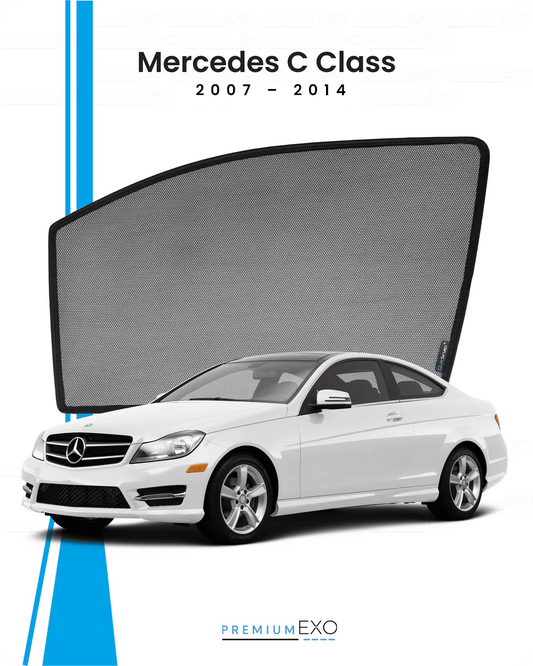 Mercedes C Class 2007–2014 Car Window Sun Shades