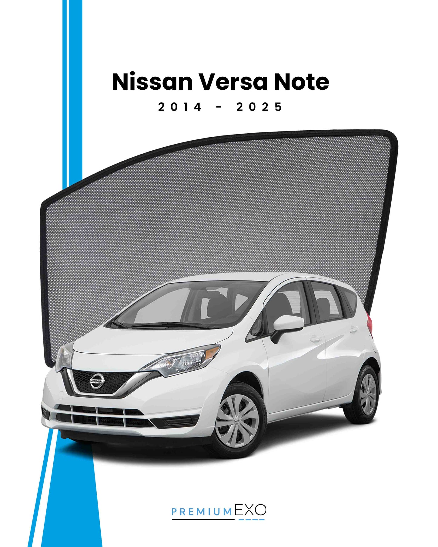 Nissan Versa Note 2014-2025 Car Window Sun Shades