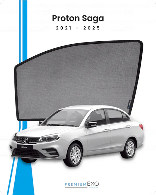 Proton Saga 2021-2025 Car Window Sun Shades