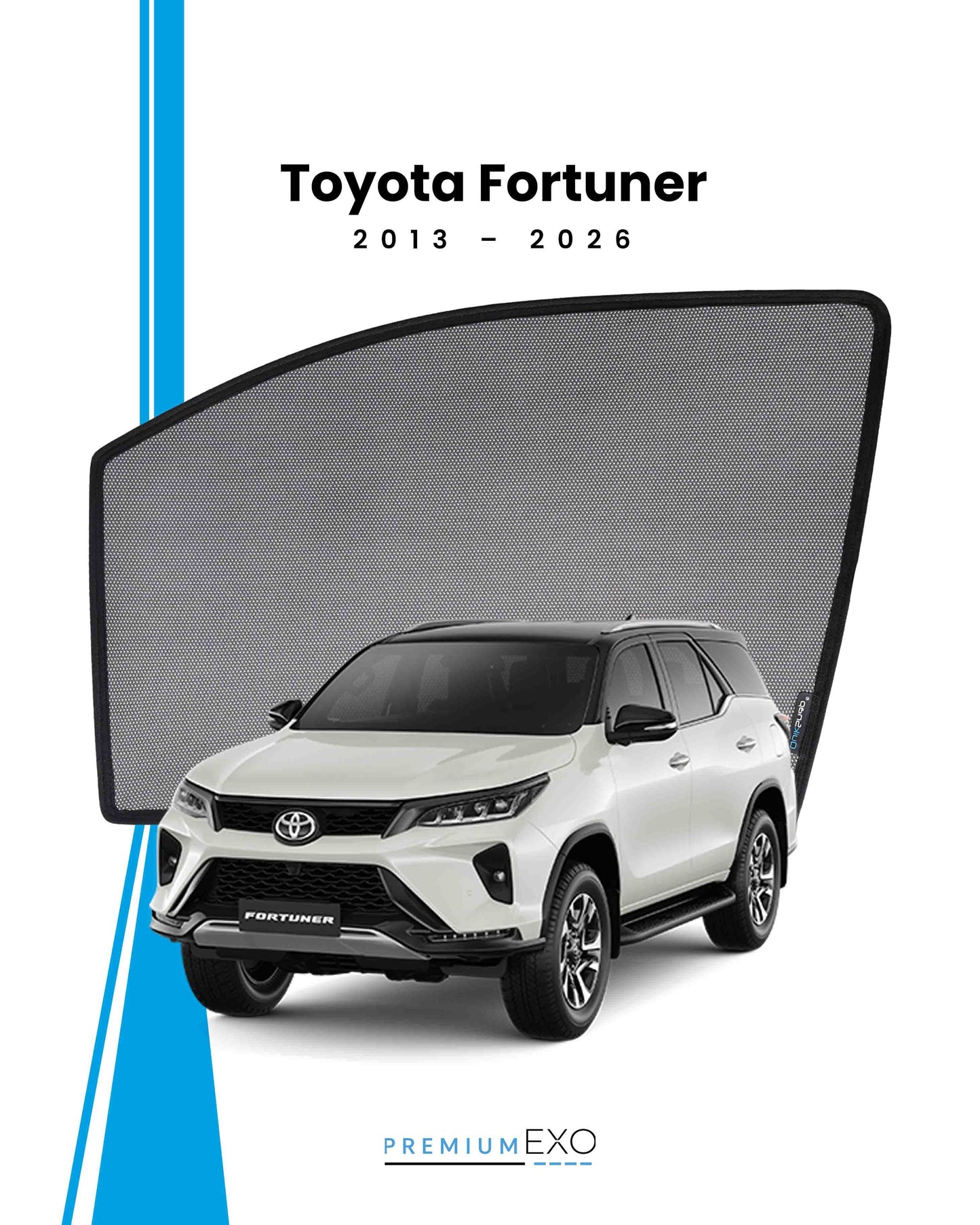 Toyota Fortuner 2013–2026 Car Window Sun Shades