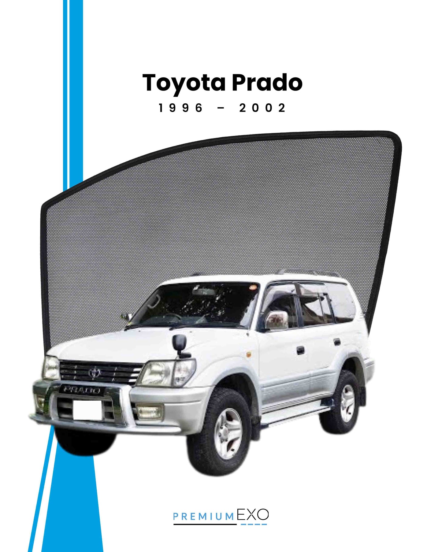 Toyota Prado 1996–2002 Car Window Sun Shades