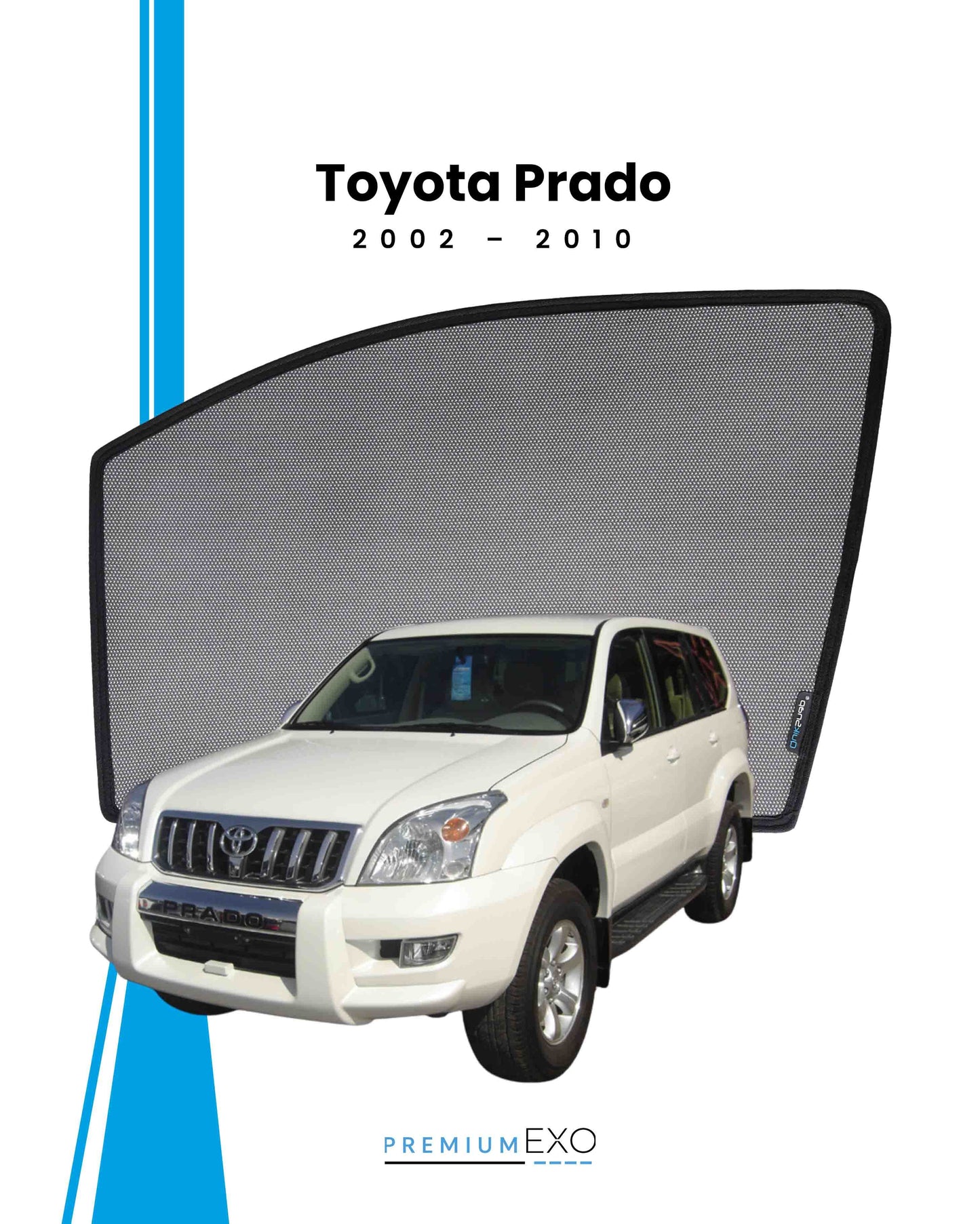 Toyota Prado 2002–2010 Car Window Sun Shades