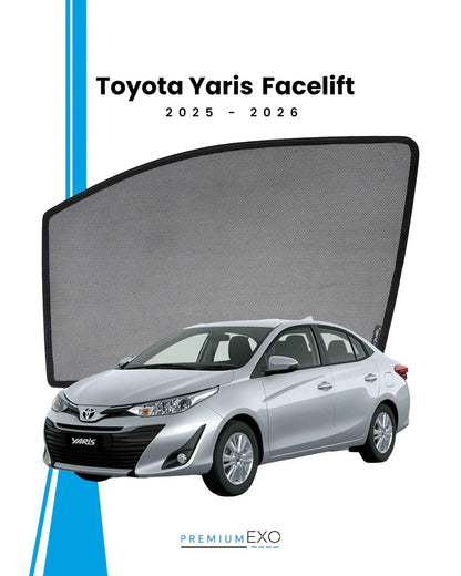 Toyota Yaris 2025-2026 Facelift Car Window Sun Shades